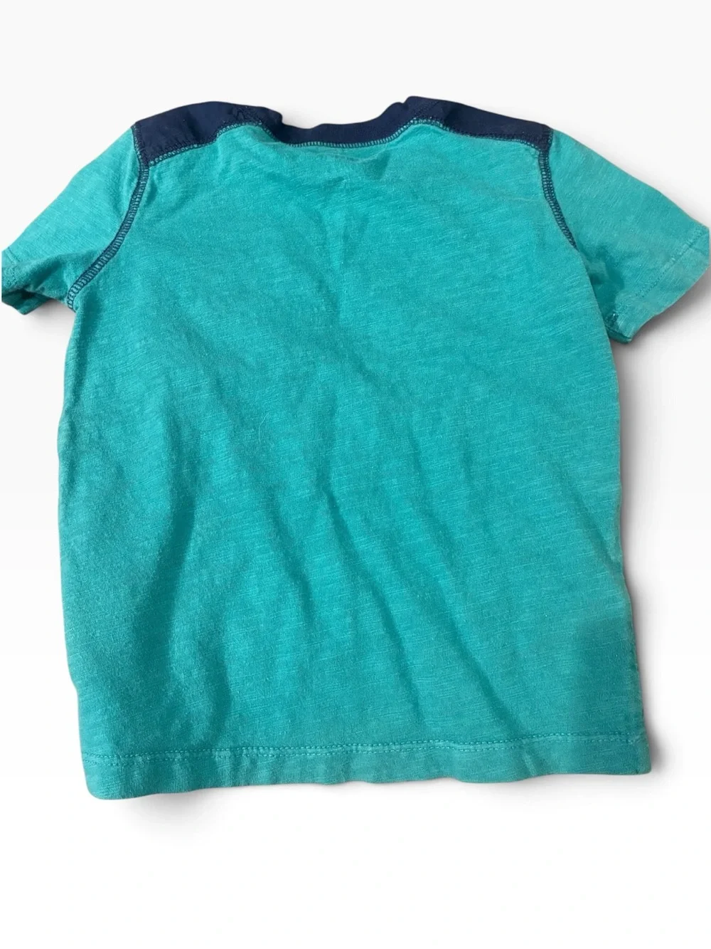 Carter's Teal Short-Sleeve Tee with Navy Pocket Toddler 3T
